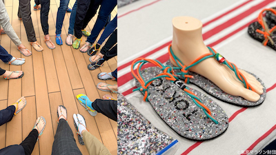 走り終えた一足がサンダルへ。エンビプログループの日東化工、東京マラソンEXPOにてサーキュラーエコノミーを体感するワークショップに協力